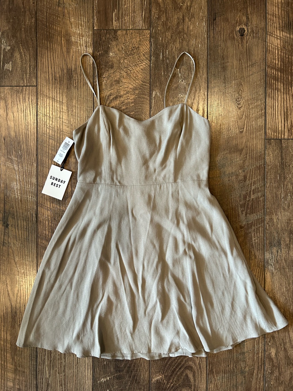 Aritzia Sunday Best Light Green Mini Dress
